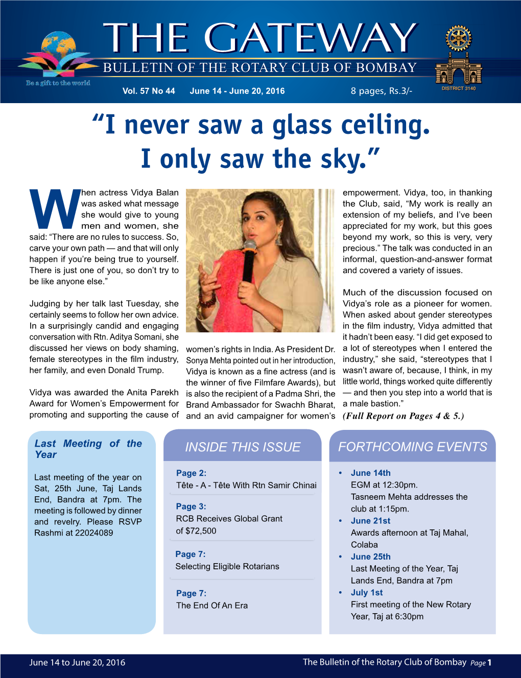 “I Never Saw a Glass Ceiling. I Only Saw the Sky.”