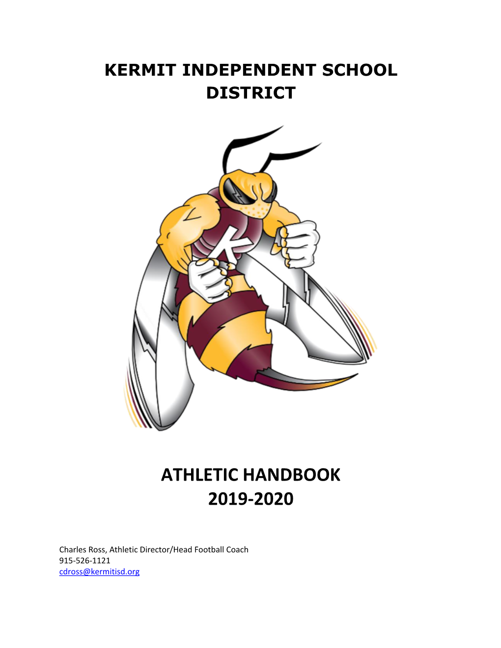 Athletic Handbook 2019-2020