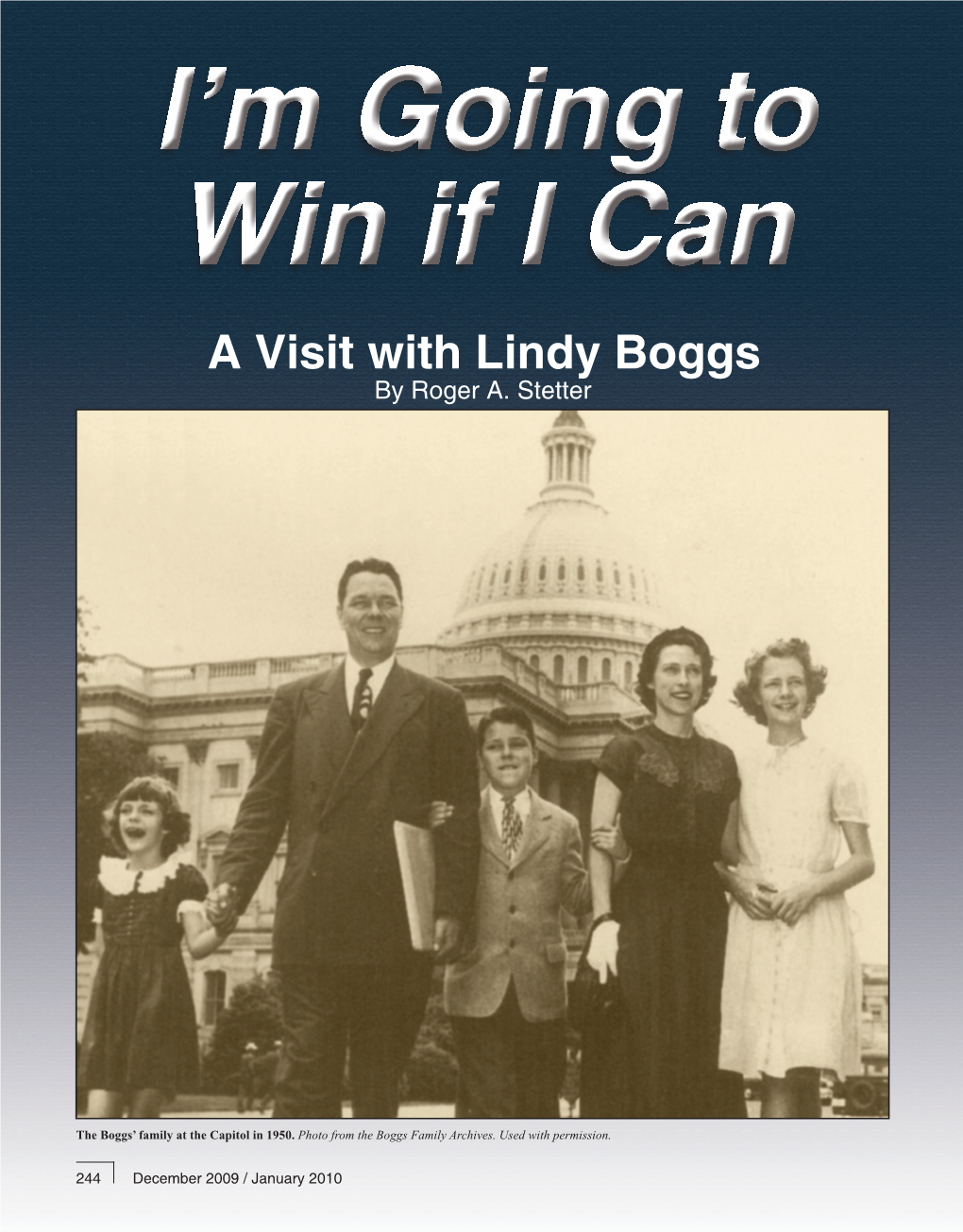 A Visit with Lindy Boggs