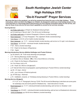 Prayer Services