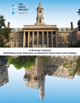 A Burning Campus? Rethinking Israel Advocacy at America's Universities
