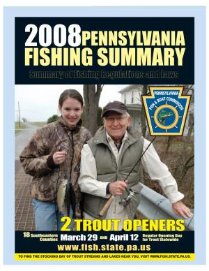 2008 PA Fishing Summary