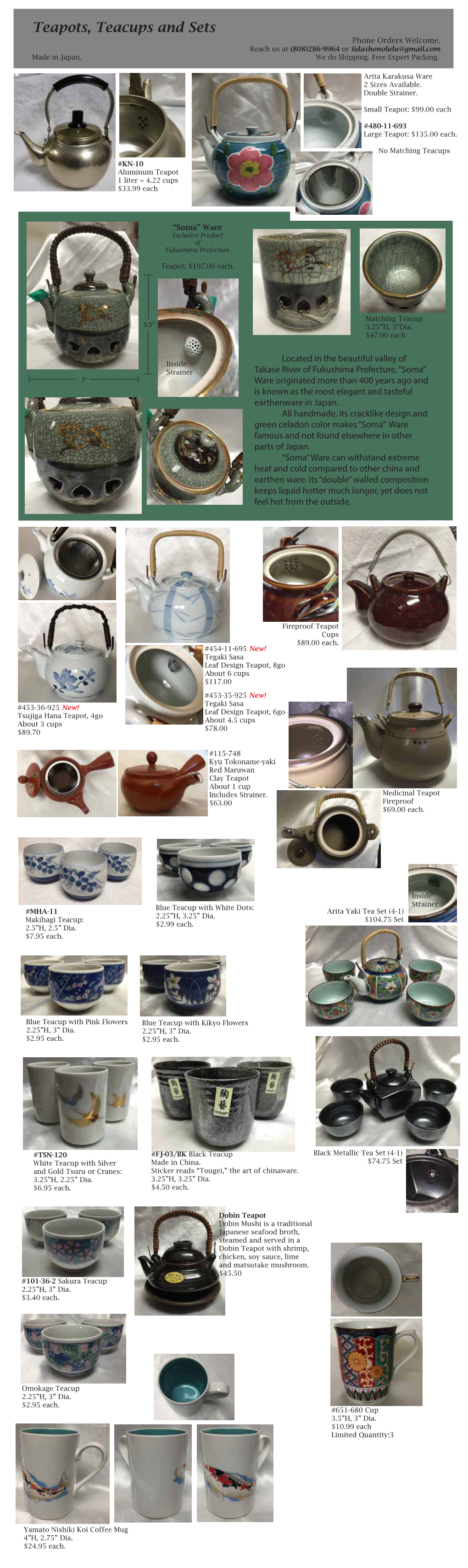 06.01.20 Teapots and Teacups