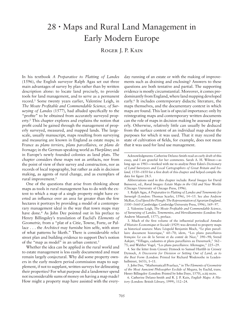 28 • Maps and Rural Land Management in Early Modern Europe Roger J