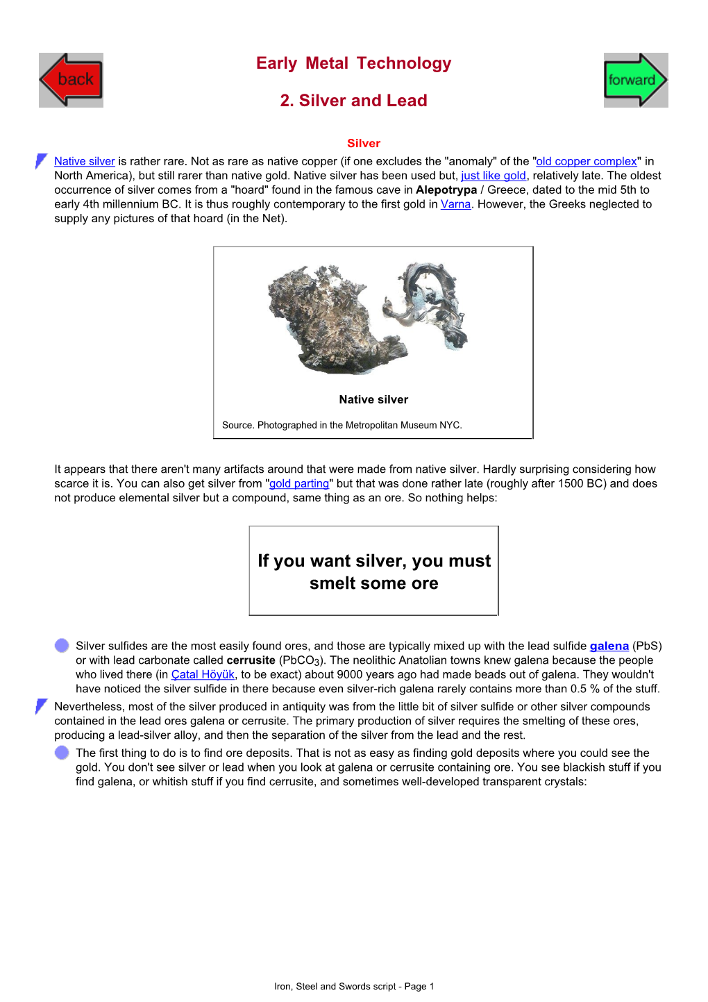 Iron, Steel and Swords Script - Page 1 Cerrusite Veins and a Cut Crystal (The "Light of the Desert")