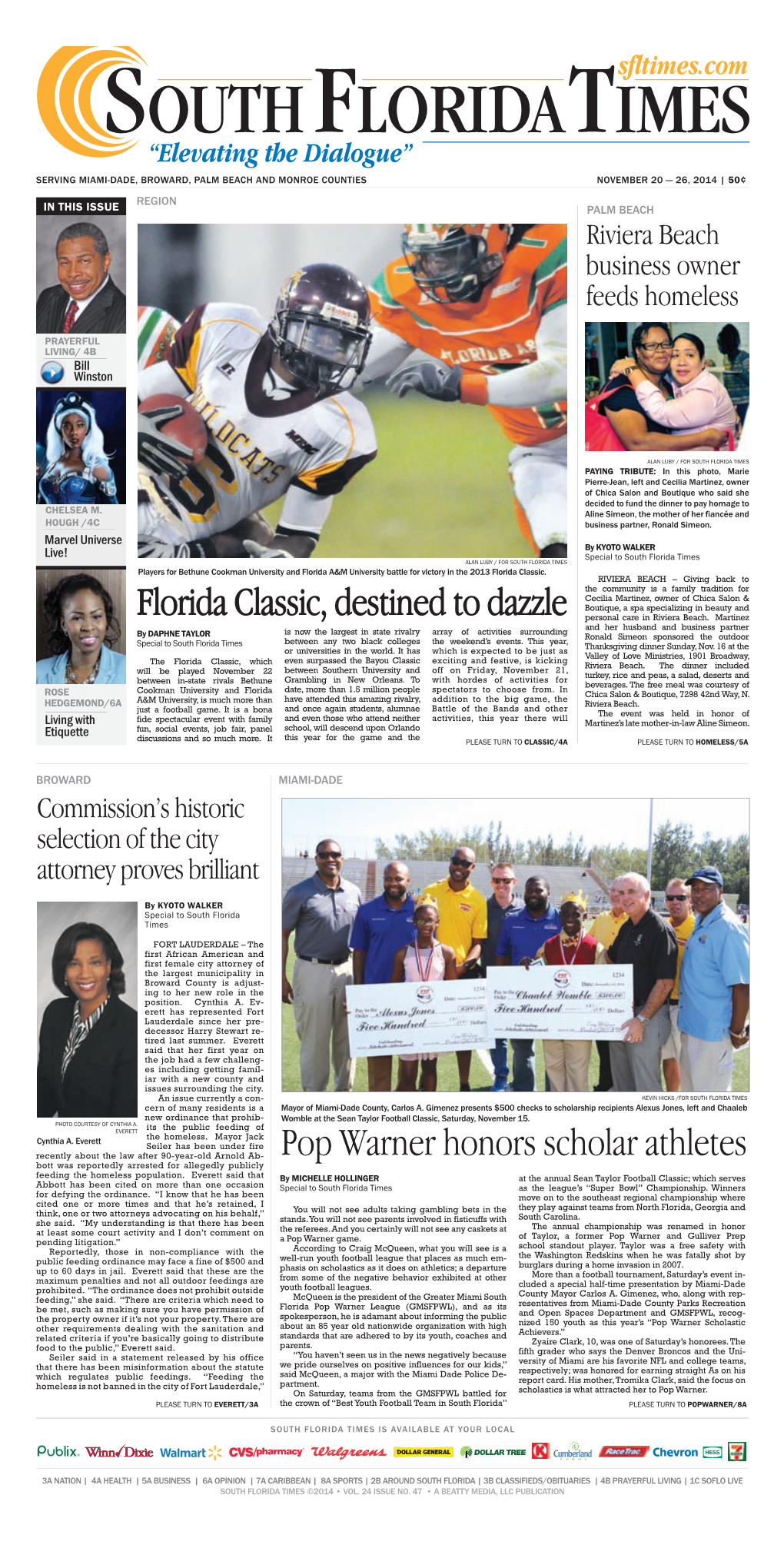 Florida Classic, Destined to Dazzle Pop Warner Honors Scholar Athletes