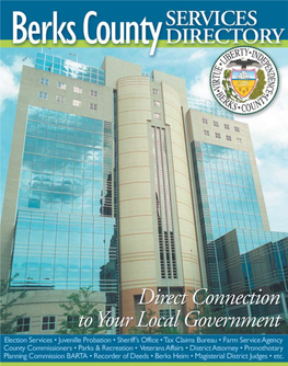 Berks County Government DIRECTORY INDEX
