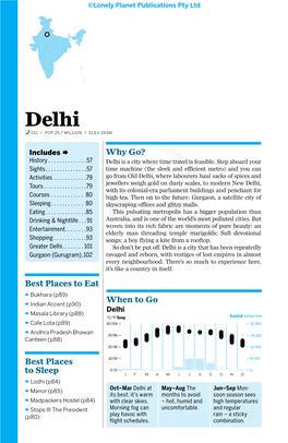 Delhi% 011 / POP 25.7 MILLION / ELEV 293M