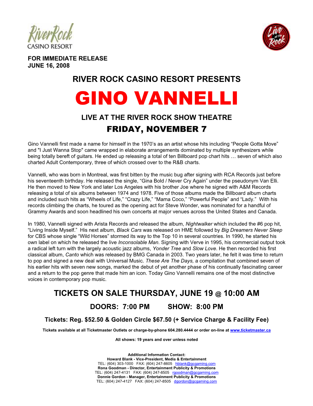 Gino Vannelli