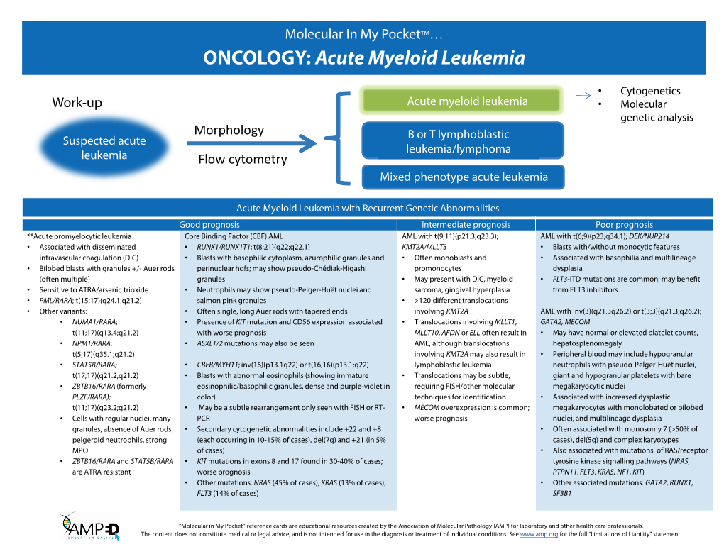 Acute Myeloid Leukemia