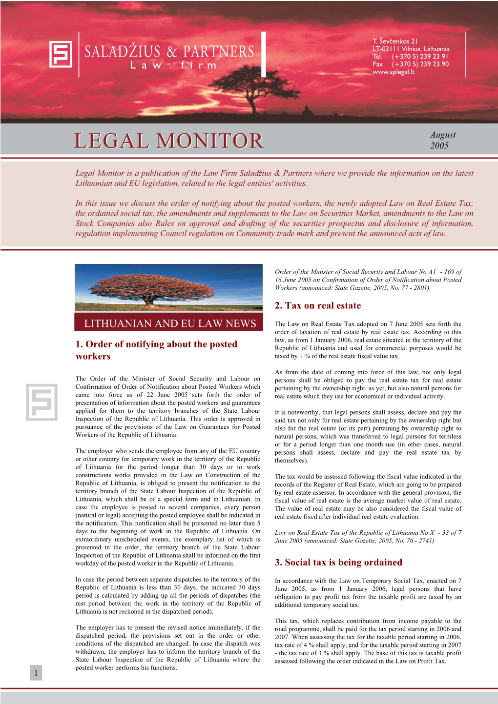 Legal Monitor Monitor 2005