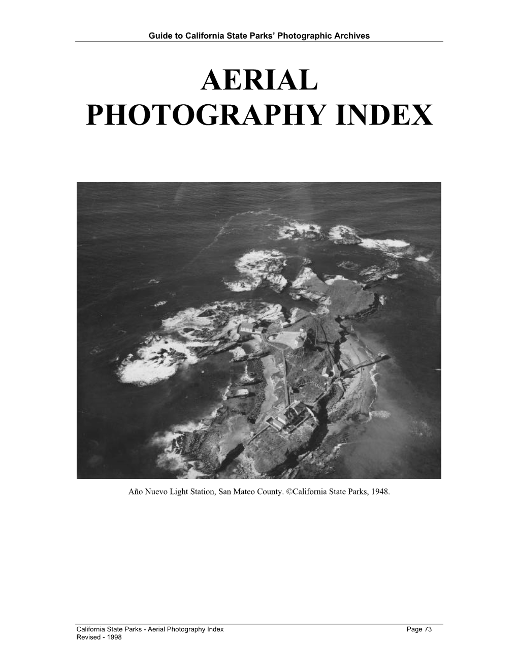 Aerial Photography Index