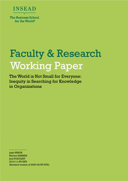 Inequity in Searching for Knowledge in Organizations