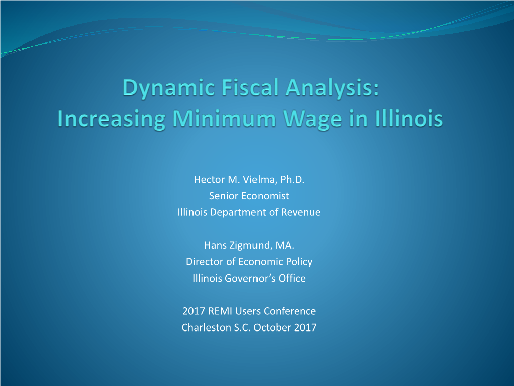 Modeling a Minimum Wage Increase in Illinois