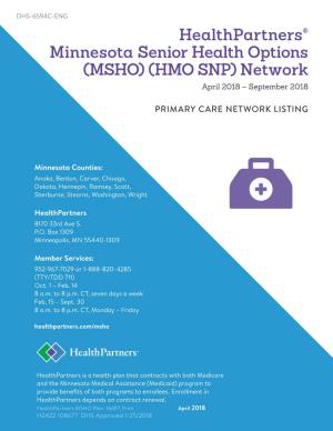Primary Care Network Listing | Healthpartners