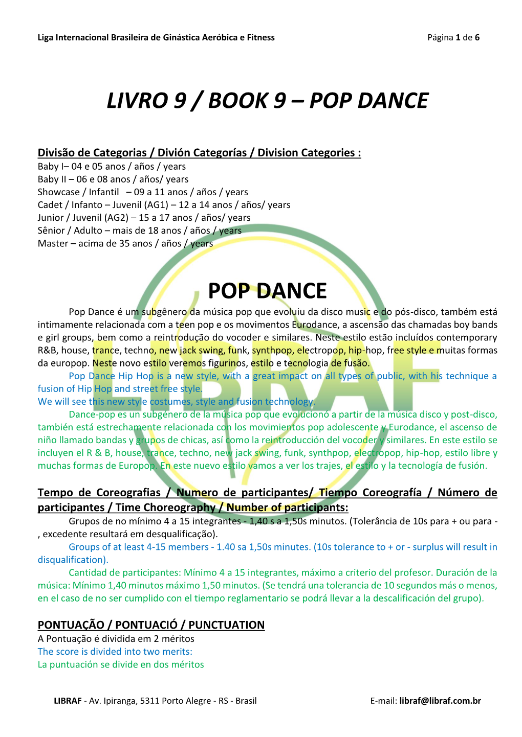 Livro 9 Pop Dance