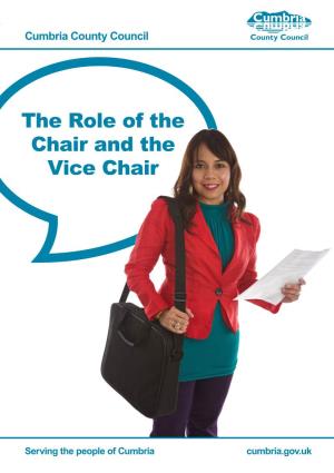 Role of the Chair and Vice Chair of Committee Meetings