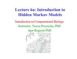 Lecture 6A: Introduction to Hidden Markov Models