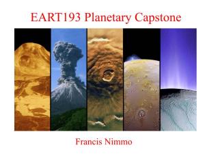 EART193 Planetary Capstone