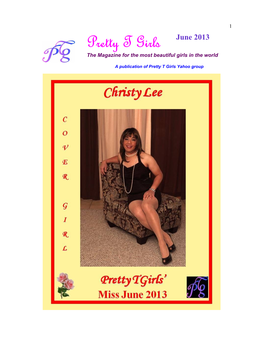 Pretty T Girls June 2013 the Magazine for the Most Beautiful Girls in the World