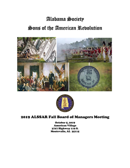 Alabama Society Sons of the American Revolution