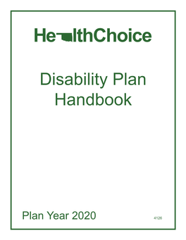 Healthchoice Disability Handbook