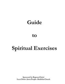 Spiritual Exercises Binder