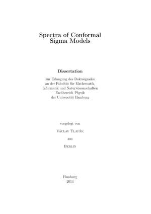 Spectra of Conformal Sigma Models