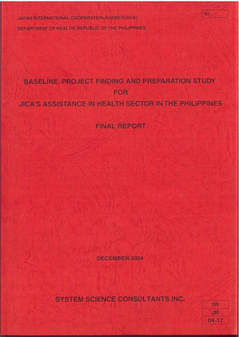 This Report Contains the Recommendation of Projects