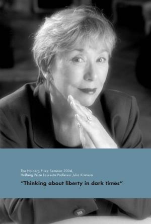 Thinking About Liberty in Dark Times” Contents