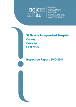 St David's Independent Hospital Carrog Corwen LL21