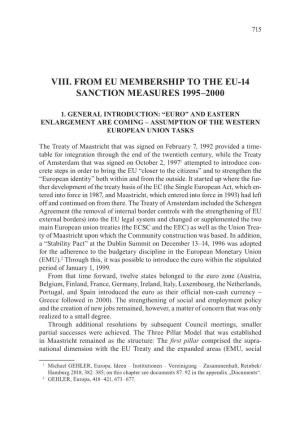 From Eu Membership to the Eu-14 Sanction Measures 1995–2000