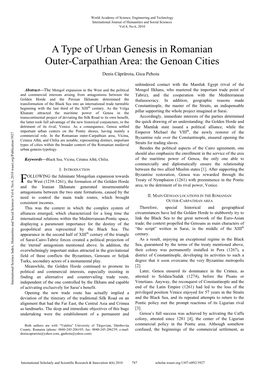 The Genoan Cities