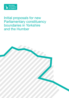 Initial Proposals for New Parliamentary Constituency Boundaries in The
