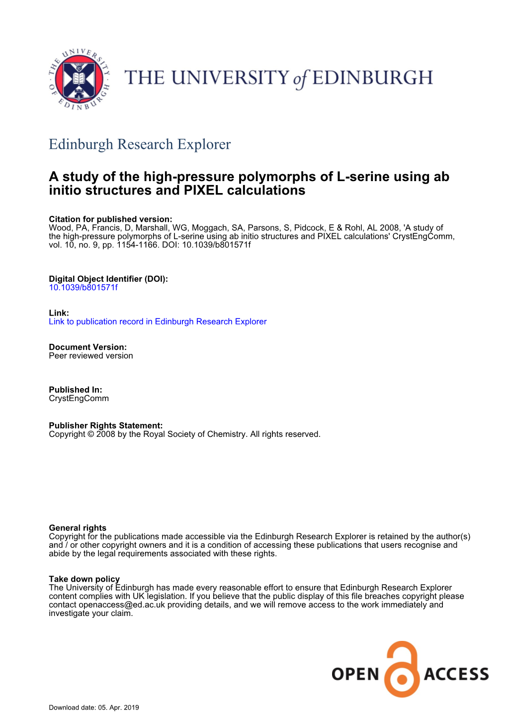 Edinburgh Research Explorer