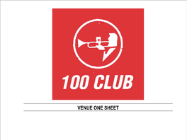 The 100 Club Venue Spec Copy