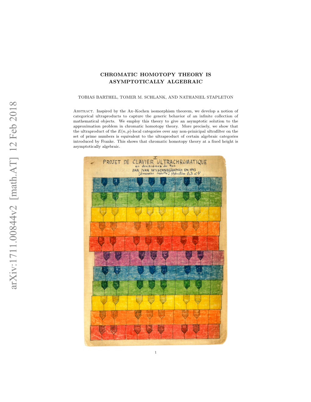 Chromatic Homotopy Theory Is Asymptotically Algebraic