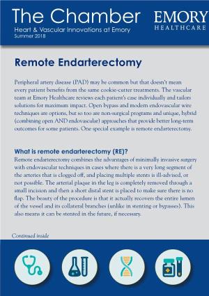 Remote Endarterectomy For