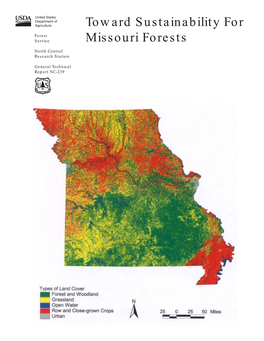 Toward Sustainability for Missouri Forests Susan L