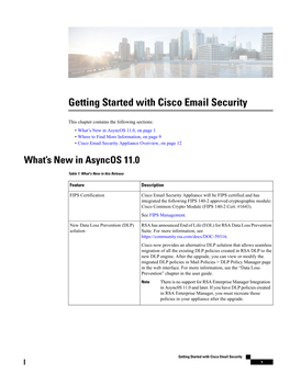 Getting Started with Cisco Email Security