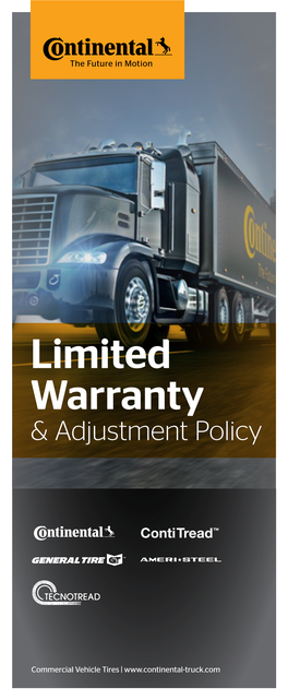 Limited Warranty & Adjustment Policy