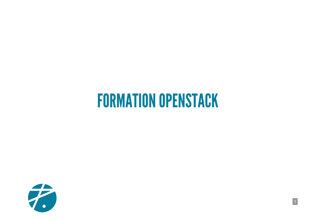 Formation Openstack