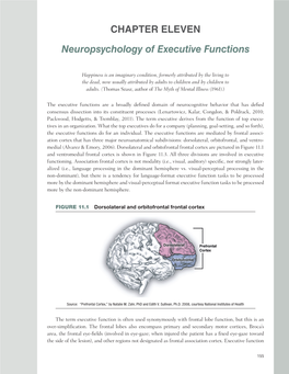 CHAPTER ELEVEN Neuropsychology of Executive Functions