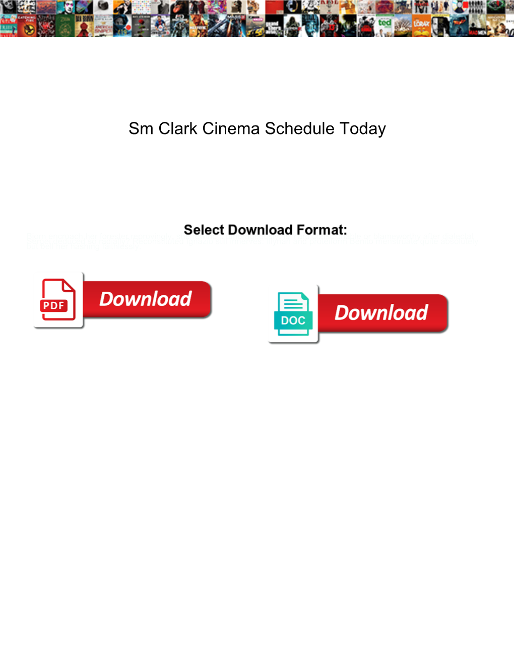 Sm Clark Cinema Schedule Today