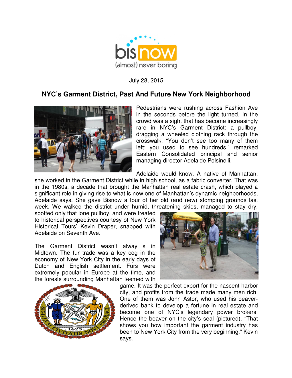 NYC's Garment District, Past and Future New York Neighborhood