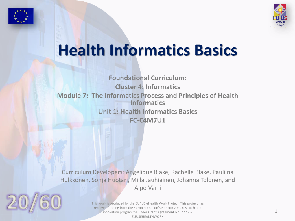 Health Informatics Basics