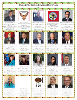 Oklahoma Tribal Leaders Directory 2021