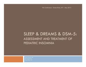 Sleep & Dreams & Dsm-5