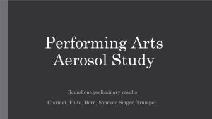 Preliminary Results Clarinet, Flute, Horn, Soprano Singer, Trumpet
