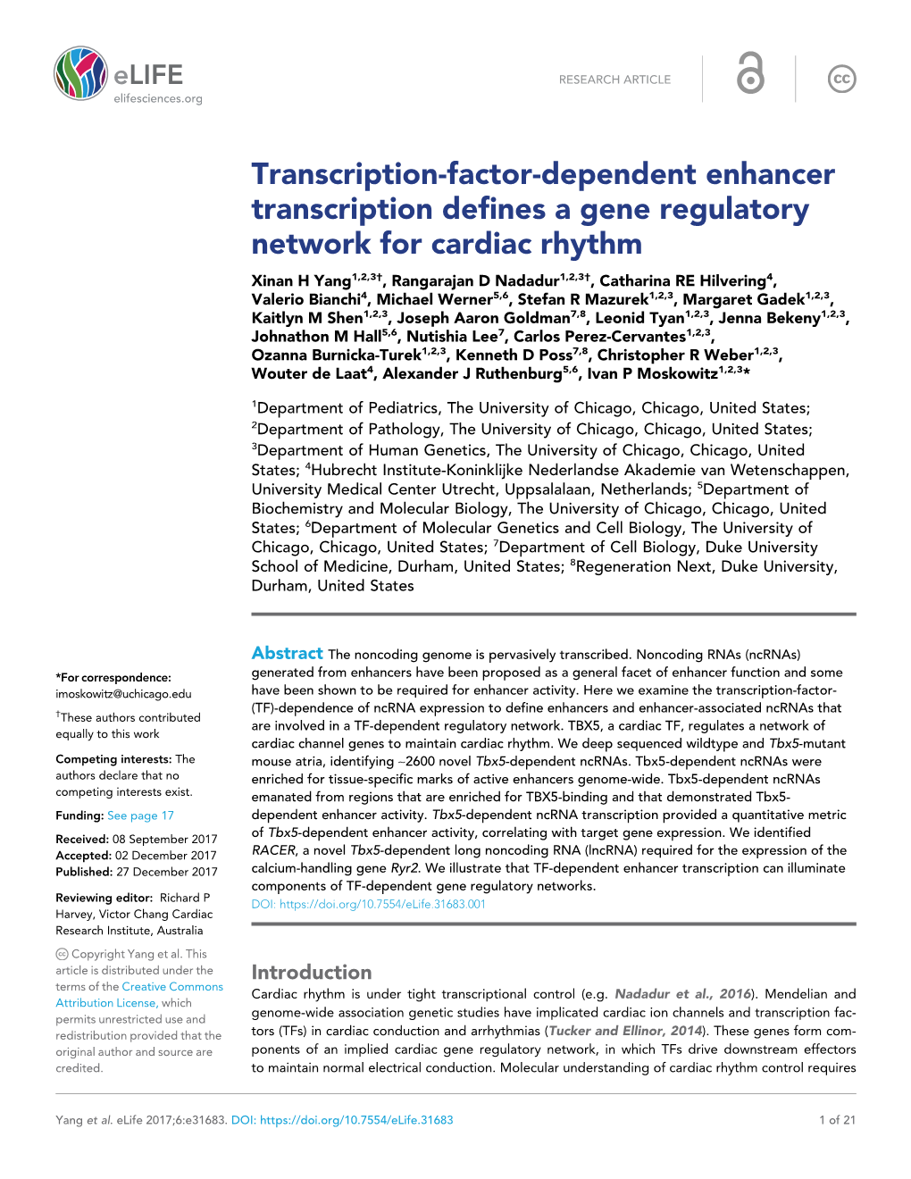 Transcription-Factor-Dependent Enhancer Transcription Defines A